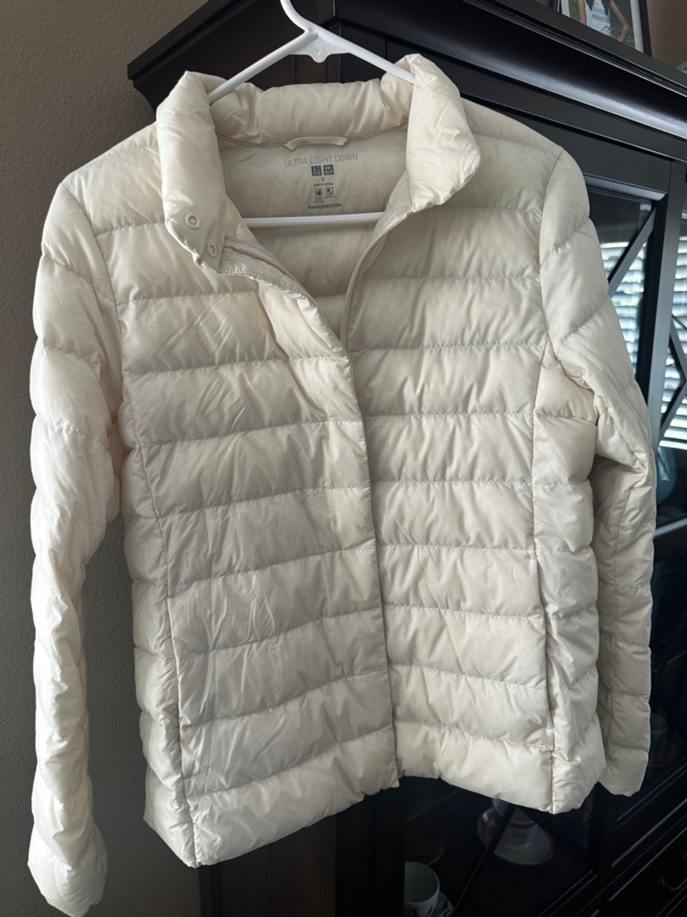 Uniqlo Women's Cream Packable Puffer Jacket NANODESIGN